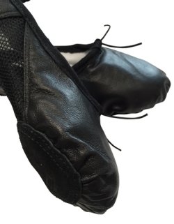 画像4: 全革黒メッシュバレエシューズ