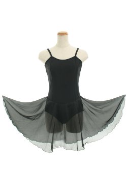 画像3: 170/AXL黒ドレスレオタード【コットン製】